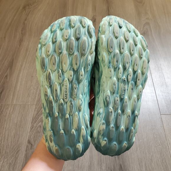 Merrell Hydro Slides Rubber Green Outdoor Waterproof Camping unisex M 7.5 W 9 - Picture 7 of 10